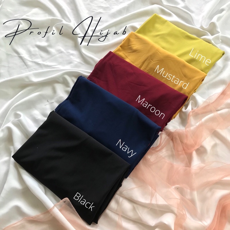 Jilbab Instan Bergo Hamidah Jersey Ukuran (XL) / Bergo Jersey Jumbo / Hijab jersey-2