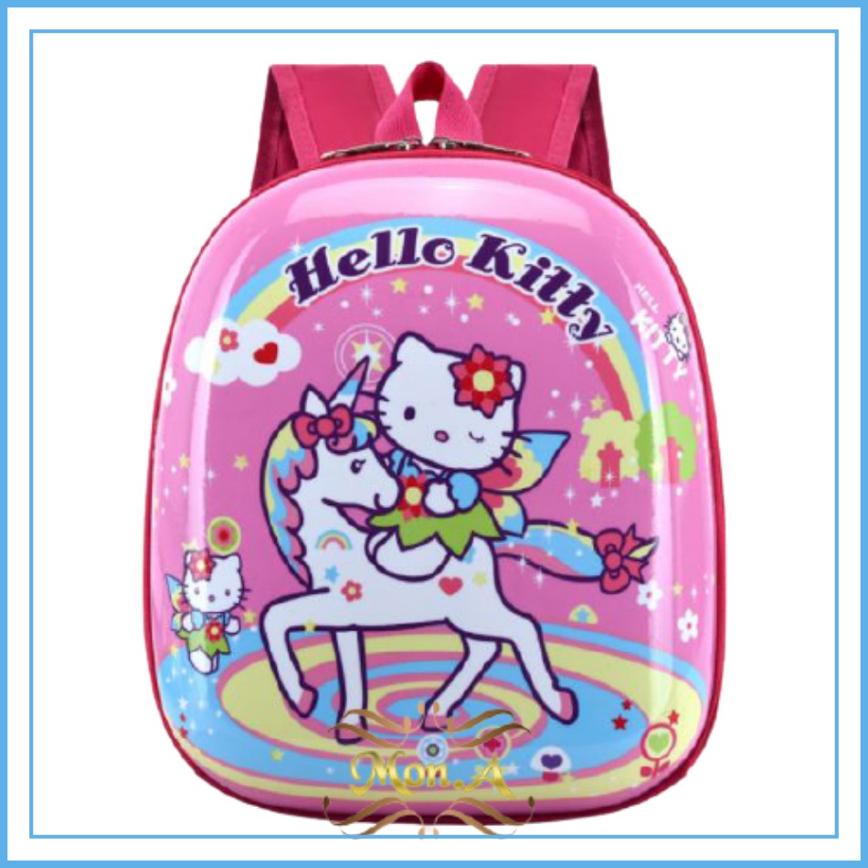 Tas Sekolah Anak Import- Ransel Telur Sekolah Anak TK / PAUD Motif Karakter - Cartoon Perempuan