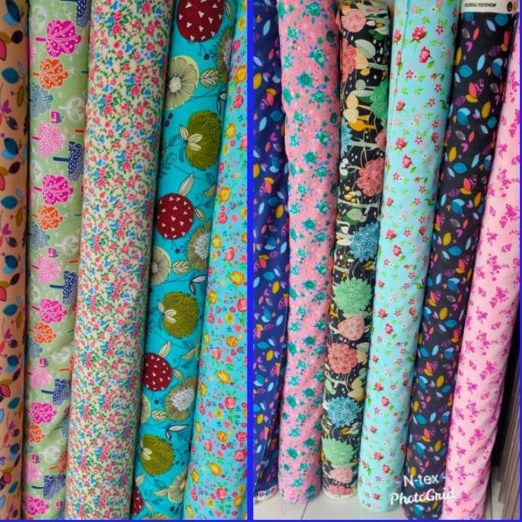 Big Sale Kain Monalisa Premium Motif Bunga Harga Per 0 5m Shopee Indonesia