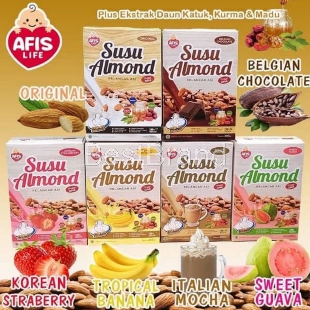 

BestBrand - AFIS ASI Booster susu almond daun katuk kurma madu 200gr