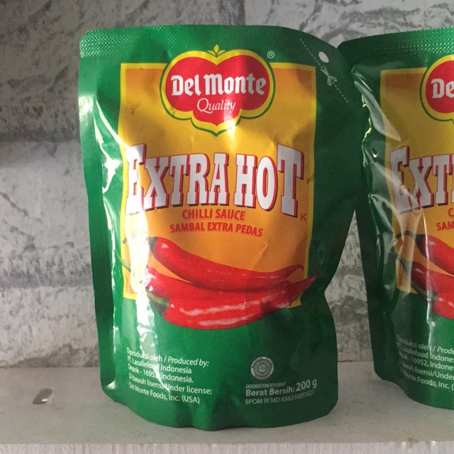 

Saos sambal extrahot delmonte 200g