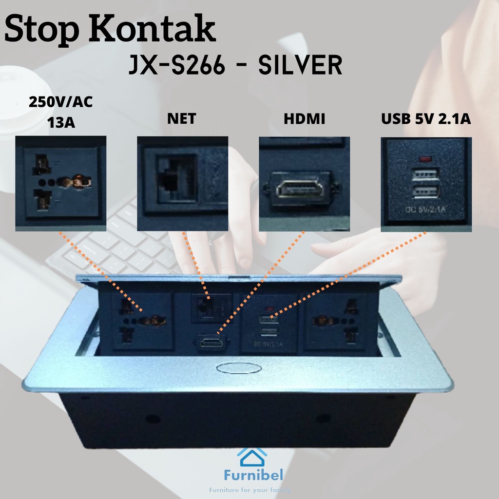 Stop Kontak Meja JX-S266