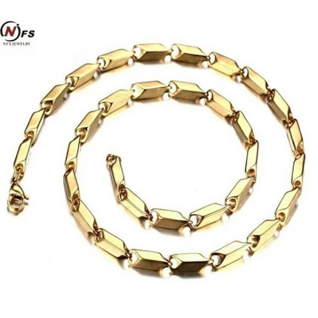 Kalung Titanium Padi Gold Super Big Size