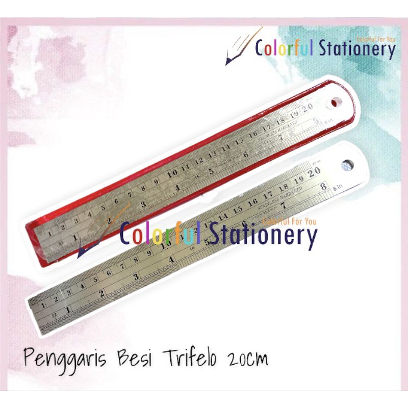 

Penggaris / Mistar Besi Trifelo 20 cm