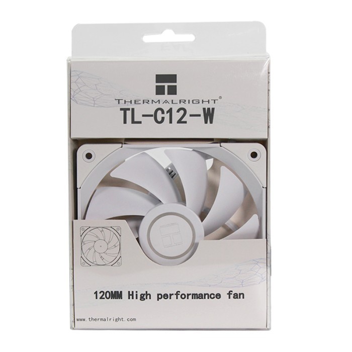 Fan THERMALRIGHT TL-C12-W White 120mm 12cm PWM Fan