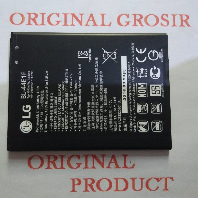 Baterai battery LG V20 BL-44E1F LG V20 Original100%
