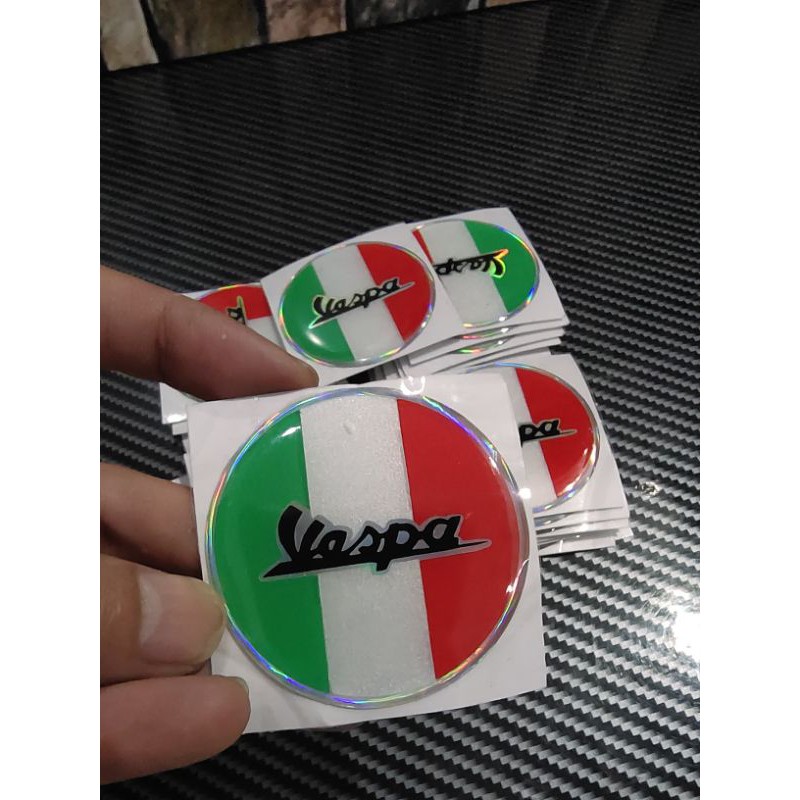 STICKER EMBLEM VESPA ITALY BULAT