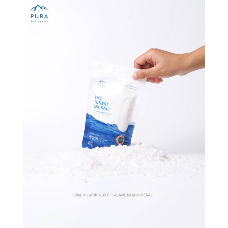 Pura Purest Sea Salt- GARAM LAUT NATURAL (Coarse / kasar) (Fine / halus) 300gr