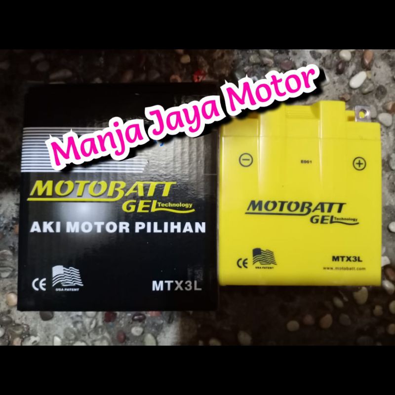 Aki motobatt MTX3L for Nsr 150/Satria lumba-hiu/Rx-king/new/Ninja 150
