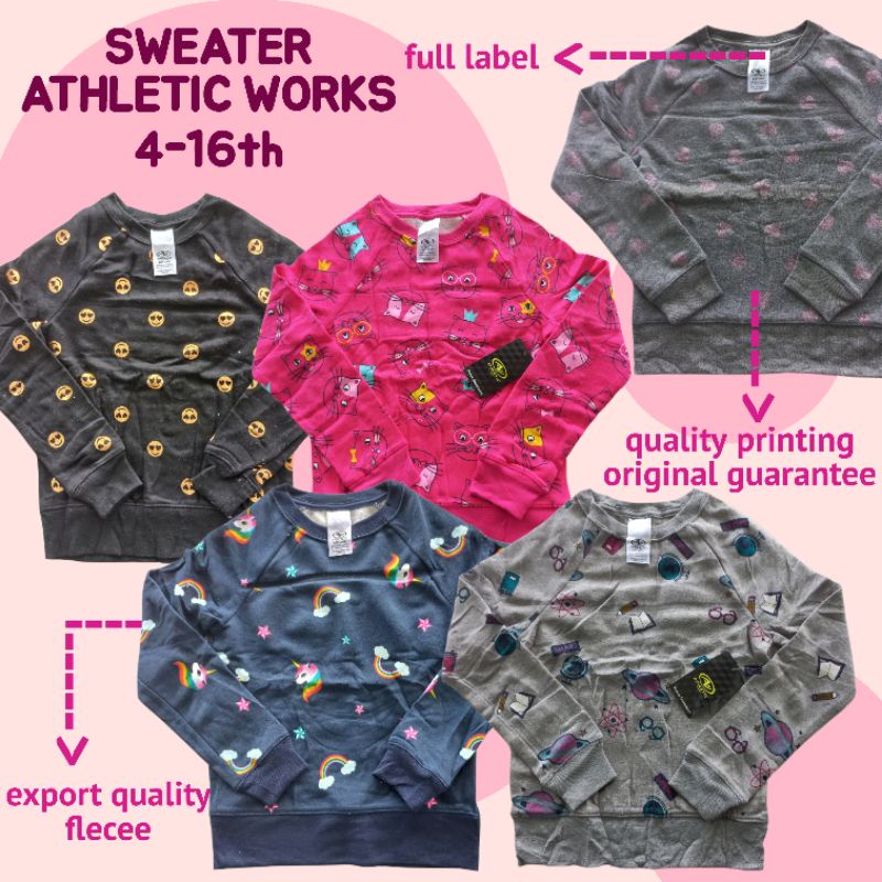 Sweater Athletic Works/ Sweater Anak Perempuan Athletic Works/ Sweater Anak Branded