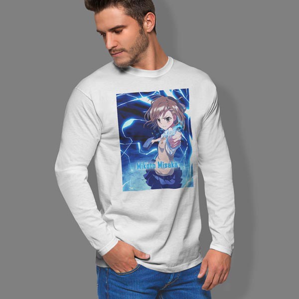 Tshirt Mikoto Misaka Kaos Tangan Panjang