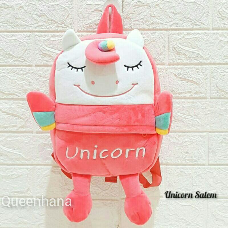 BAGPACK BONEKA / TAS RANSEL BONEKA UNICORN /TAS RANSEL ANAK