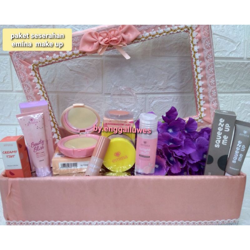 PAKET SESERAHAN|PAKET HANTARAN EMINA MAKE UP 7 ITEM