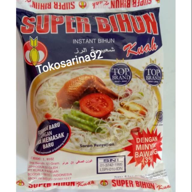 

Super Bihun Kuah 51 gram