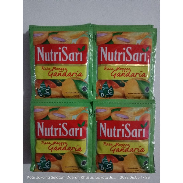 

Nutrisari Mangga Gandaria 1 renceng isi10