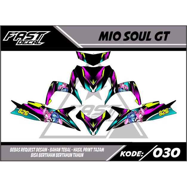 Decal stiker mio soul gt 110 030