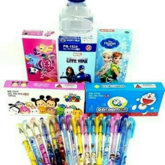 

Pulpen Tinta Gel Hitam Gambar Kartun Lucu dan Murah