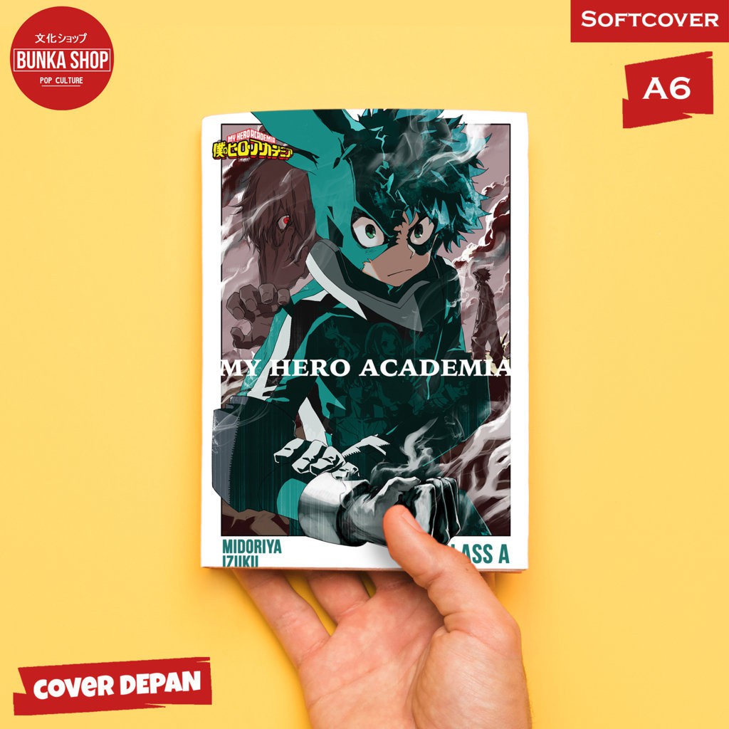 

Pocket Note Anime Boku no Hero Academia Midoriya Izuku Suit Softcover A6 Buku Tulis Catatan Murah
