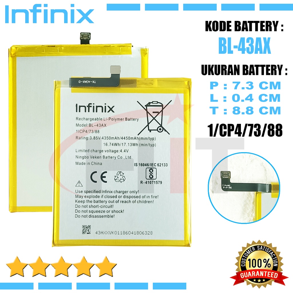 Baterai Battery Infinix Zero 5 Zero 5Pro X603 BL43AX BL-43AX