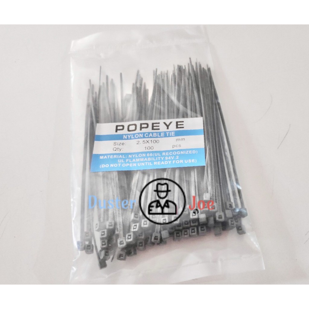 

Kabel Ties 2.5 mm x 10 CM Nylon Cable Tie PER 1 PACK