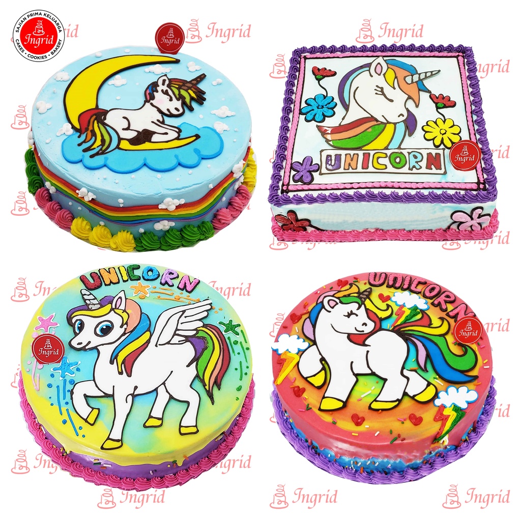 

Kue Ulang Tahun Unicorn / Kue Ultah Anak / Birthday Cake / Kue Unicorn