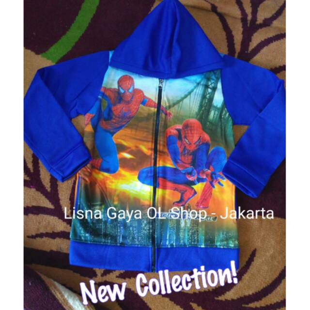 Jaket Anak Laki - Laki/ Jaket Karakter Spiderman