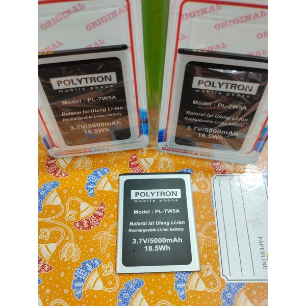 baterai batterai battery batrai Polytron PL 7W5A original