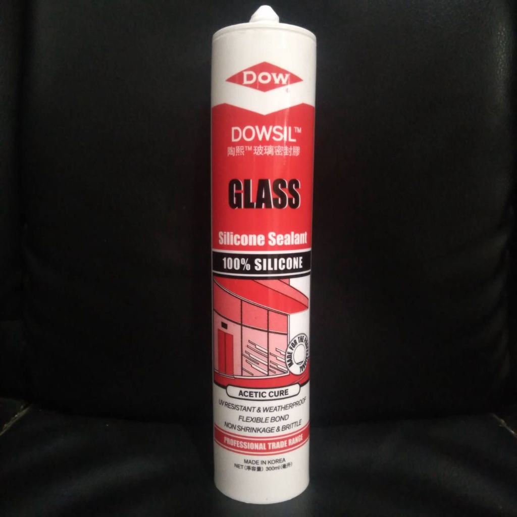 LEM DOWSILL CLEAR 300 ML LEM KACA SEALANT DOWSILL GLASS SILICONE SEALANT