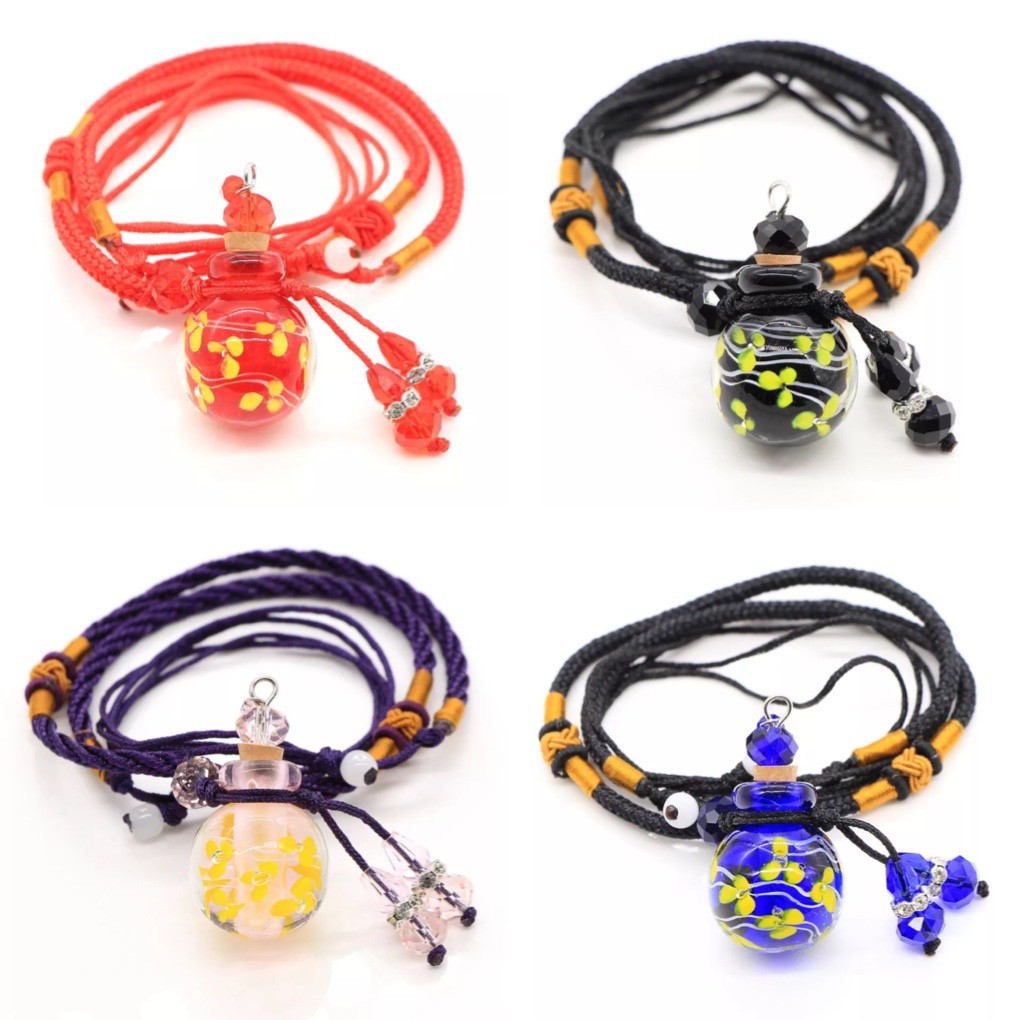 Petal Flower - Necklace Diffuser Essential Oils Perfume Aromatherapy Kalung Liontin
