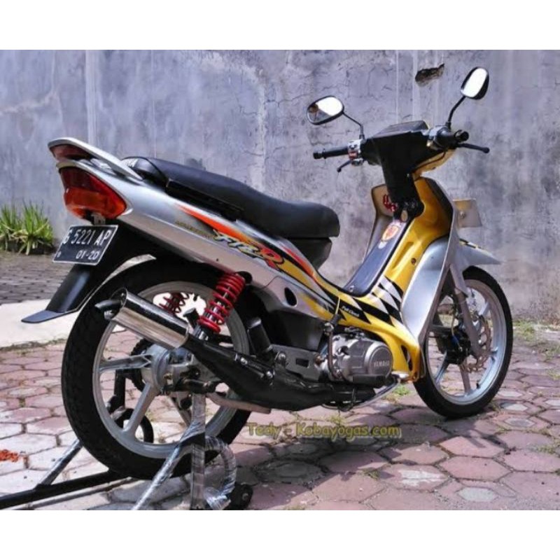cover body set fizr F1ZR milenium silver kuning
