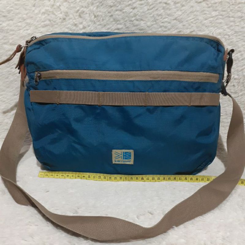Tas Selempang Second / Preloved / KARRIMOR Sling Bag Biru / Duffle Bag Bekas.