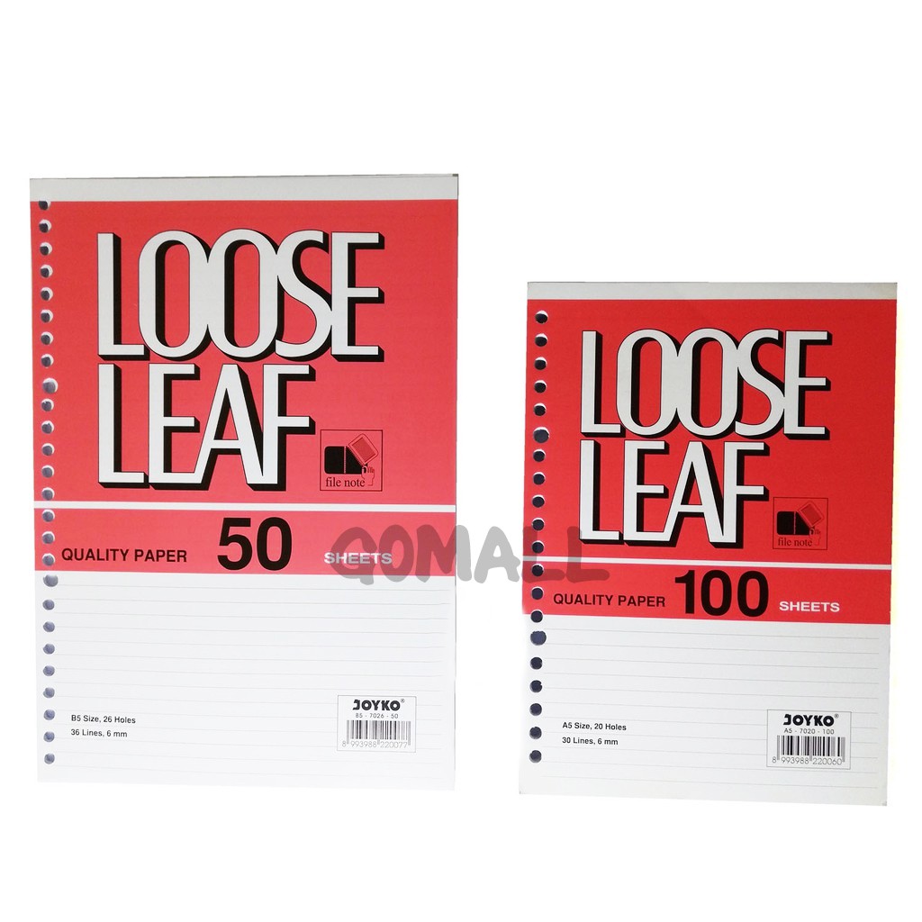 

Refilll Loose Leaf Joyko Isi 100