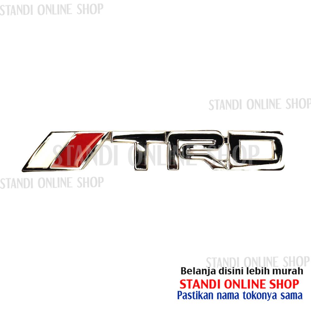 Emblem Sticker Logo Zinc Alloy Toyota Kijang Innova Fortuner TRD Chrome