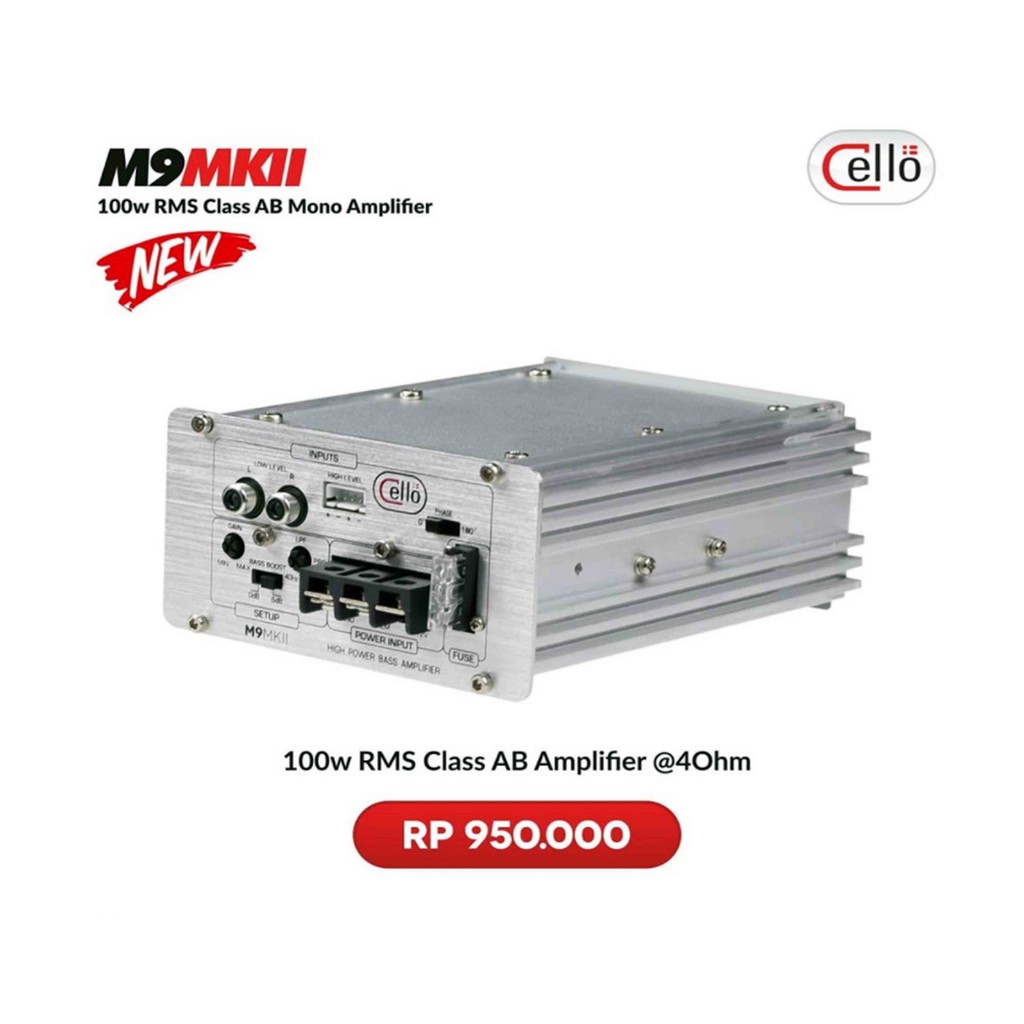 Cello M9 MKII Class AB Monoblock 100W Output