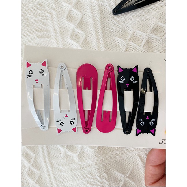 LRC Jepit Rambut Fashion Color Kitty Bb Clip Set F46370