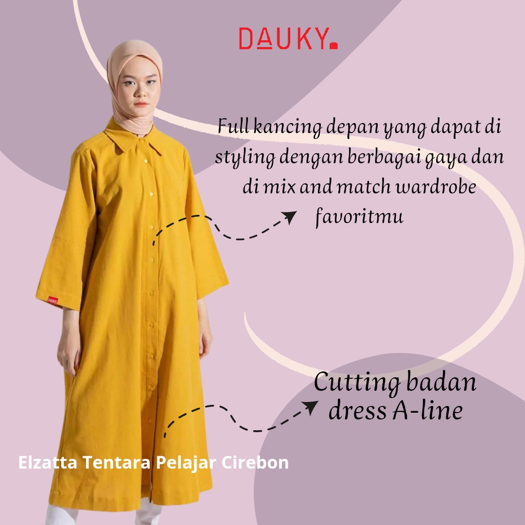 BAJU ATASAN WANITA TUNIK WANITA KEMEJA BUSUI MINI DRESS TERBARU LINEN DAUKY