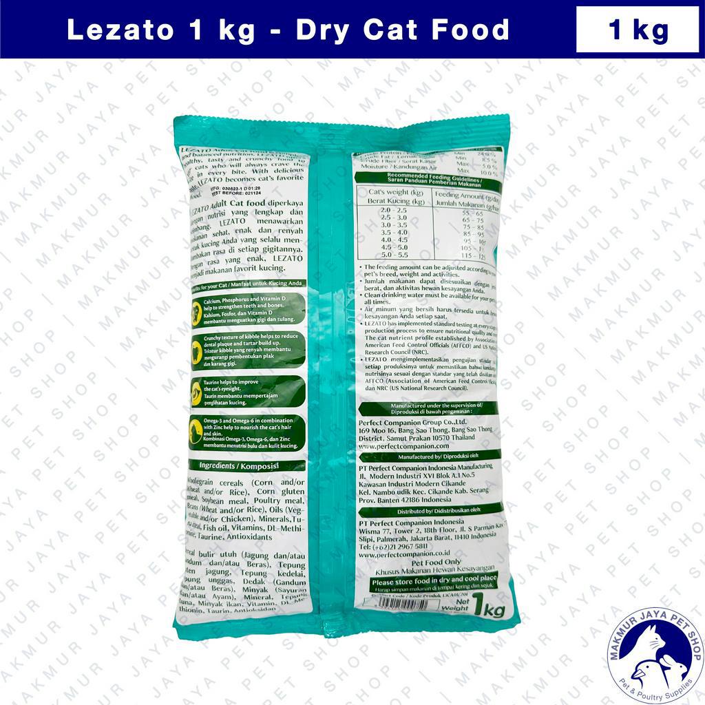 Lezato Dry Cat Food Tuna 1 kg / Makanan Kucing Kering 1kg FRESHPACK