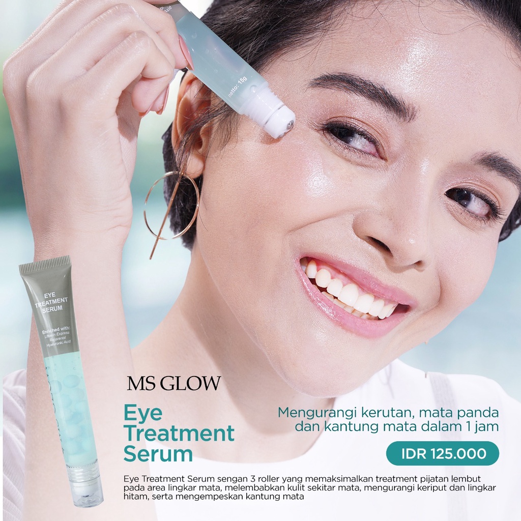 eye treatment serum - eye serum - serum ms glow - ms glow eye serum
