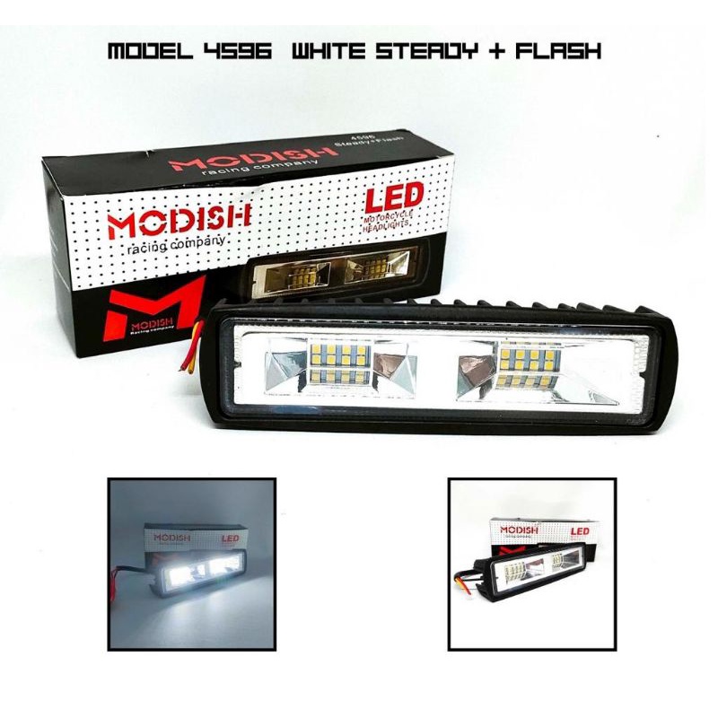 Lampu Tembak Sorot LED Bar Cree 16 Titik Mata CWL 20 Watt 20W 6 Inci 20Watt offroad Motor Mobil