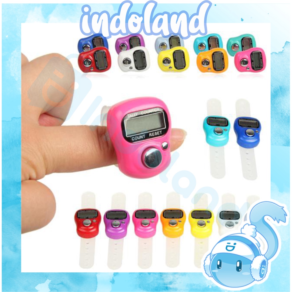 ☀INDOLAND☀  Tasbih Digital Mini Tally Counter Alat Hitung Tasbeh Digital / Finger Counter ImportMurah R031