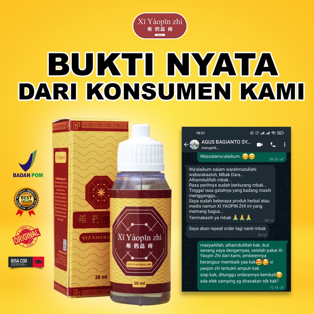 Xi Yaopin Zhi Paket OIL + SALEP Obat Wasir Ambeien Atasi Benjolan Ambeyen Berdarah Bernanah BPOM (COD)