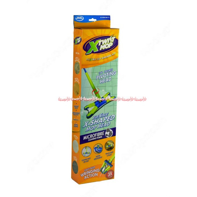 JML Xtwist Mop Flexible X-Shape Mop Head Alat Pel Bisa Berputar 360 Derajat