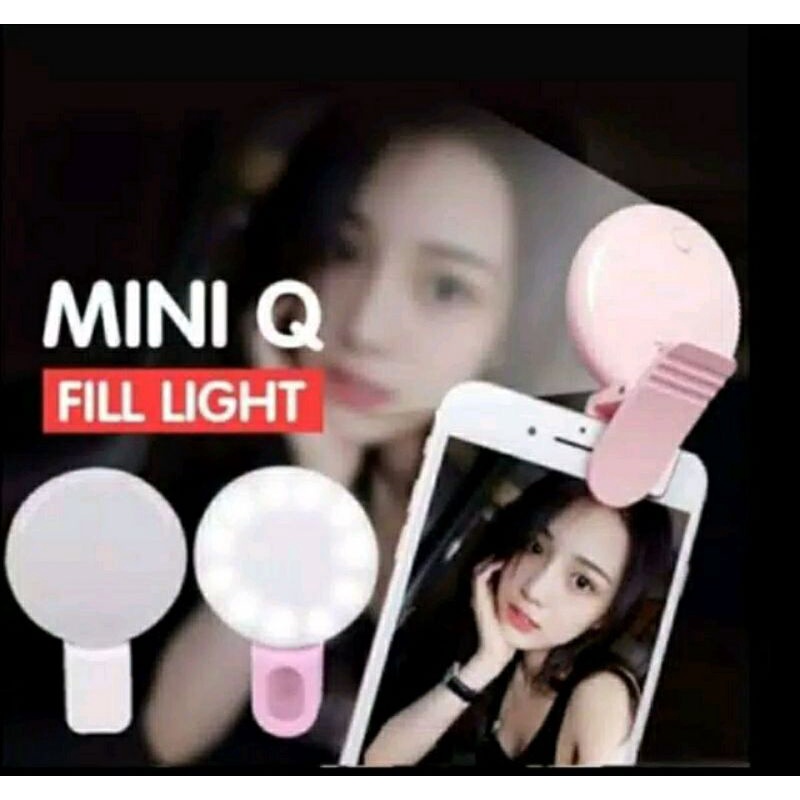 Ring Light Selfie MIni Q Portable / Lampu selfie