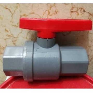 BALL VALVE PVC 1" / STOP KERAN 1" PLASTIK / STOP KRAN