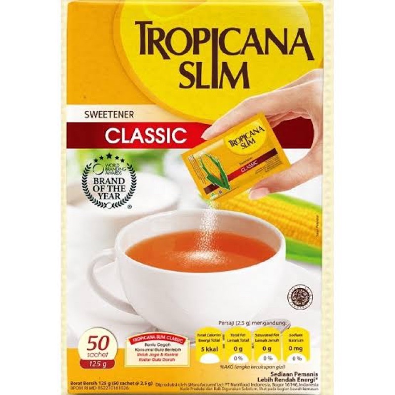 

Tropicana Slim Classic/Tropicana Slim Classic 50 sachet