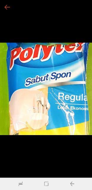 12 Pc Busa Cuci Piring - Spoon Polytex - Busa - Isi 12 Pc Pembersih