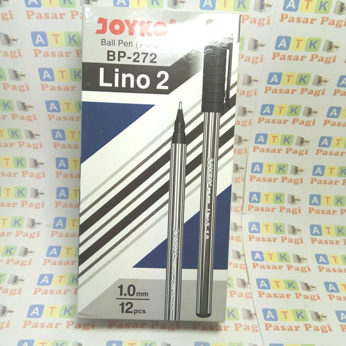 

Unik Ball Pen Pen Lino 2 Joyko (1.0Mm ) Joyko Hitam Aja Gilaa!!!