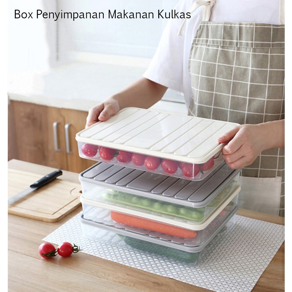 KA 05 Kontainer Box Kotak Penyimpanan Makanan Kulkas Transparan Serbaguna