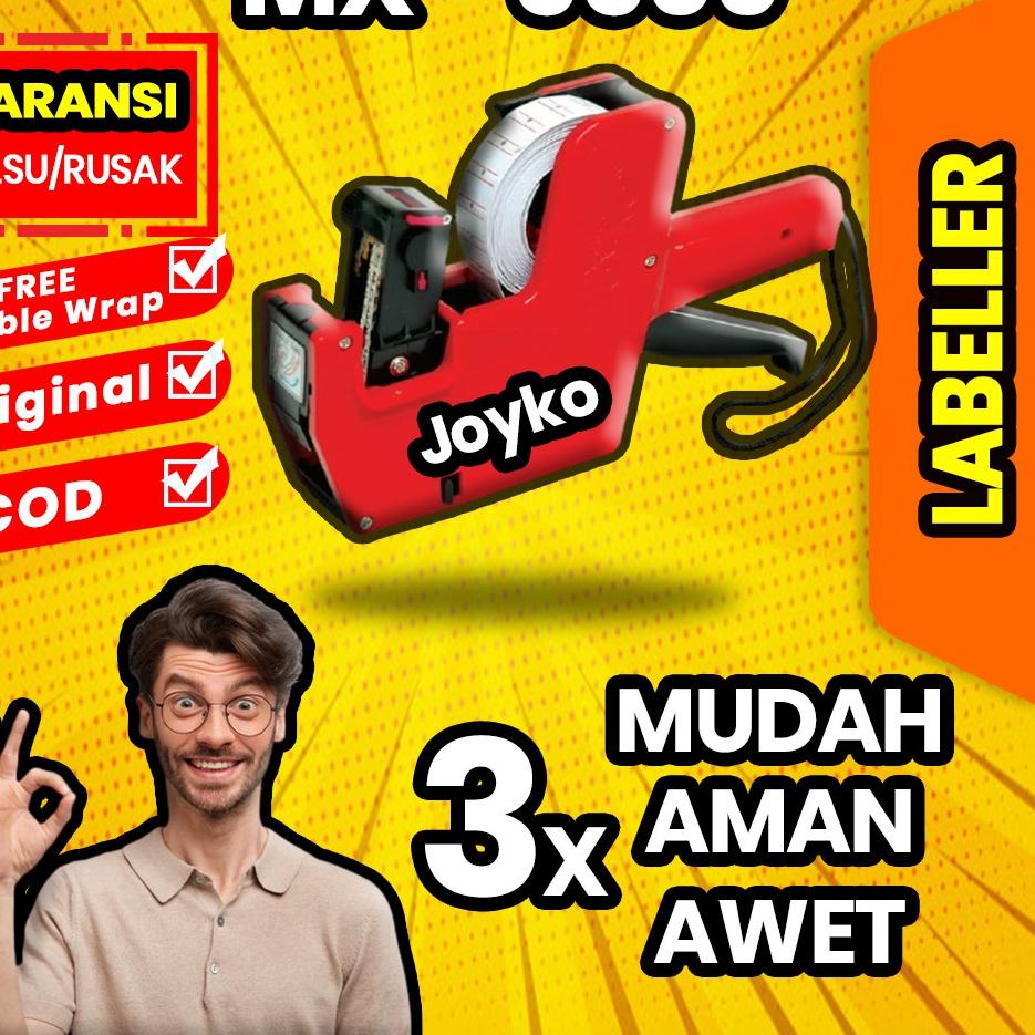 

[KODE KWGZO] label harga joyko alat mesin lebel cetak price tag labeller tempel harga mx 5500m 1 baris tembak cod