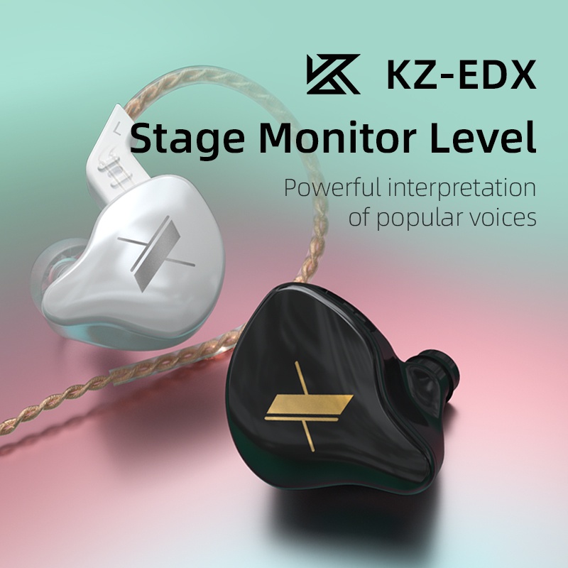 KZ EDX In Ear Earphone with MIC - GARANSI RESMI-1